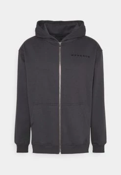 Beste Bewertungen von ✨ Mennace ESSENTIAL REGULAR ZIP UP HOODIE UNISEX - Sweatjacke - Dark Grey ⌛
