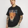Schlussverkauf 🤩 Mennace BURNING HOOP - T-Shirt Print - Black, Herren 👏