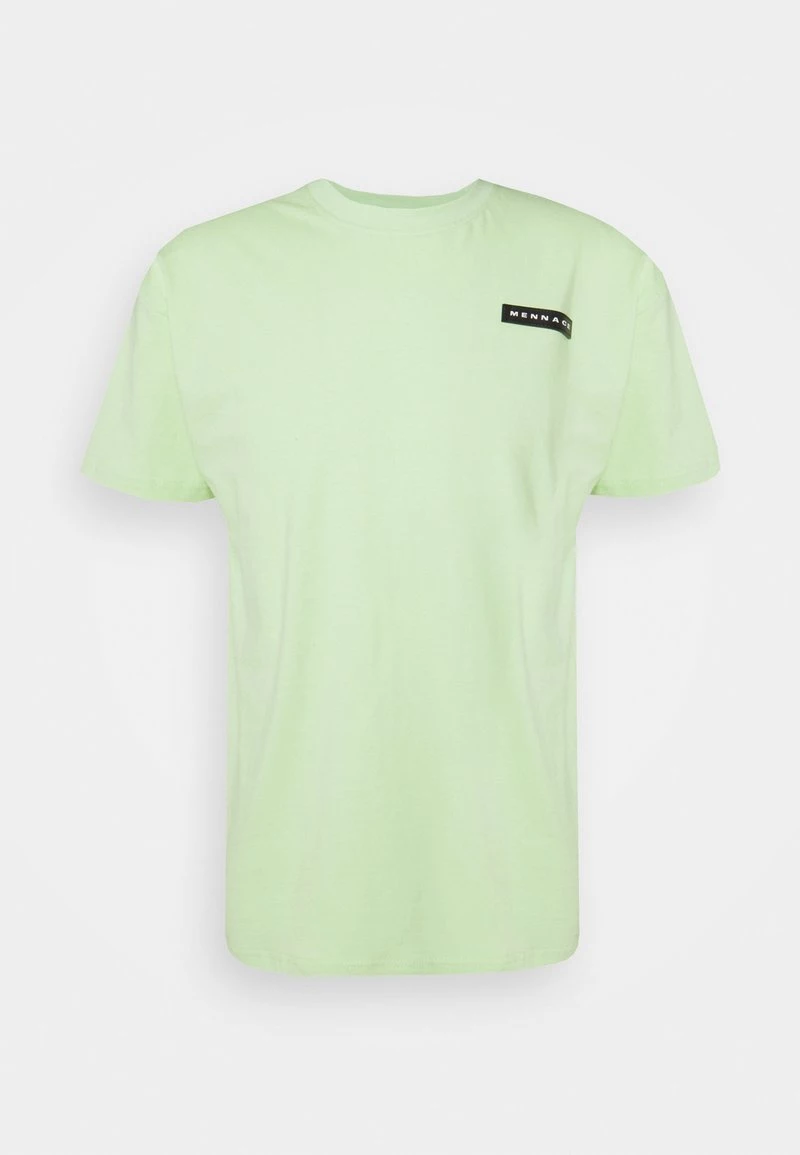 Budget ⭐ Mennace AFTERMATH RUBBER BADGE REGULAR UNISEX - T-Shirt Print - Neon Green ✨