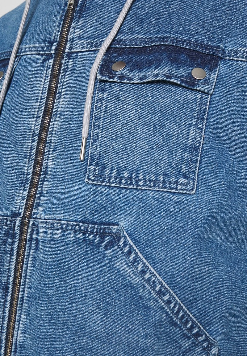 Am billigsten 🌟 Mennace OVERSIZED JACKET - 👖 Jeansjacke - Blue, Herren 👏 – Bild 7