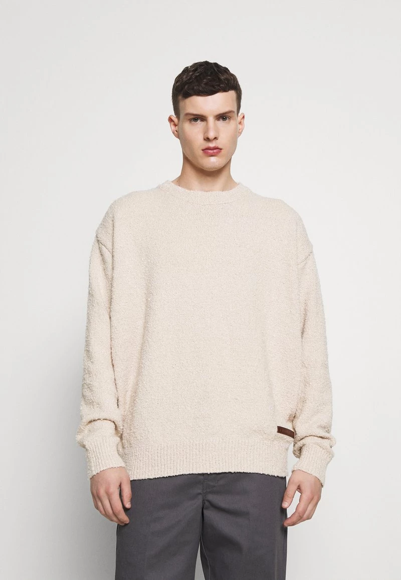 Besorgen ❤️ Mennace EVIAN BOUCLE SLOUCH KNIT UNISEX - Strickpullover - Cream 👏