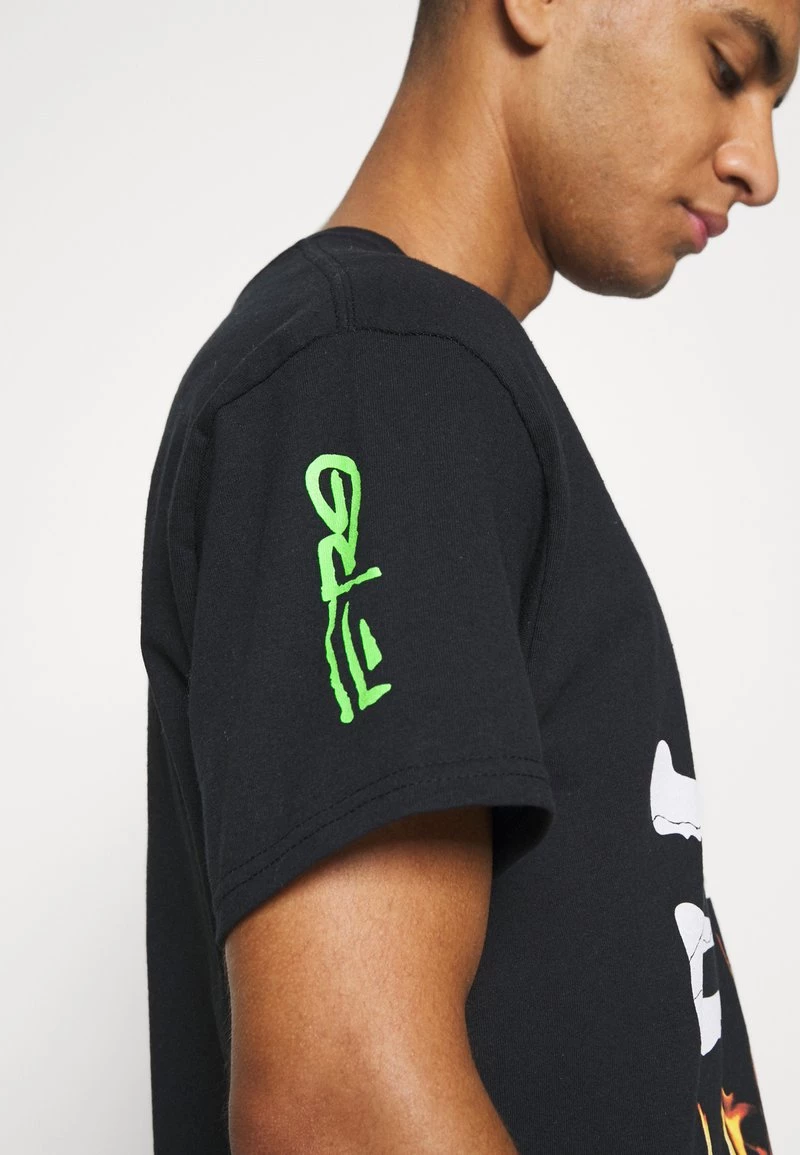 Angebote ⌛ Mennace A$AP FERG FLAME SKULL - T-Shirt Print - Black, Herren 🔔 – Bild 6