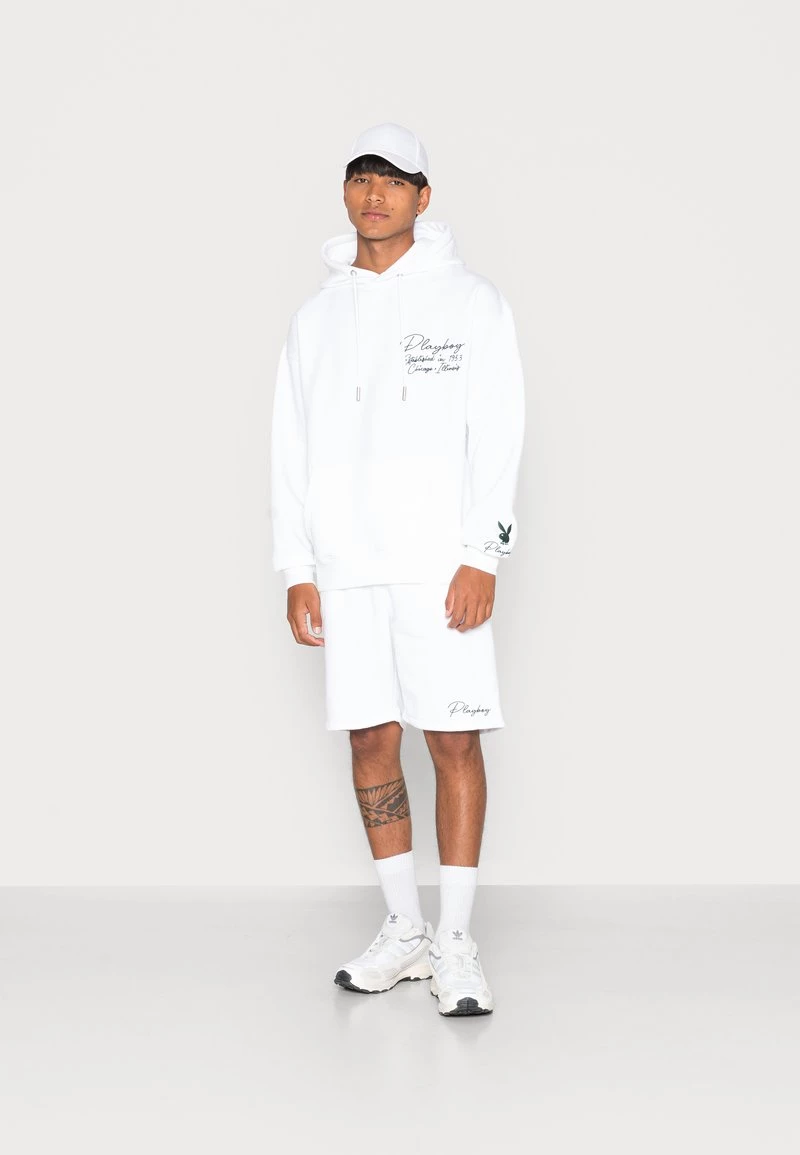 Aktion 🔔 Mennace PLAYBOY SIGNATURE BUNNY HOODIE UNISEX - Sweatshirt - White 😀 – Bild 2