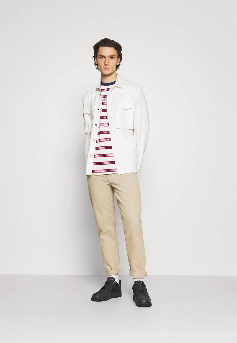 Angebote ❤️ Mennace CLASSIC HORIZONTAL STRIPE UNISEX - T-Shirt Print - White/red 🌟 – Bild 2