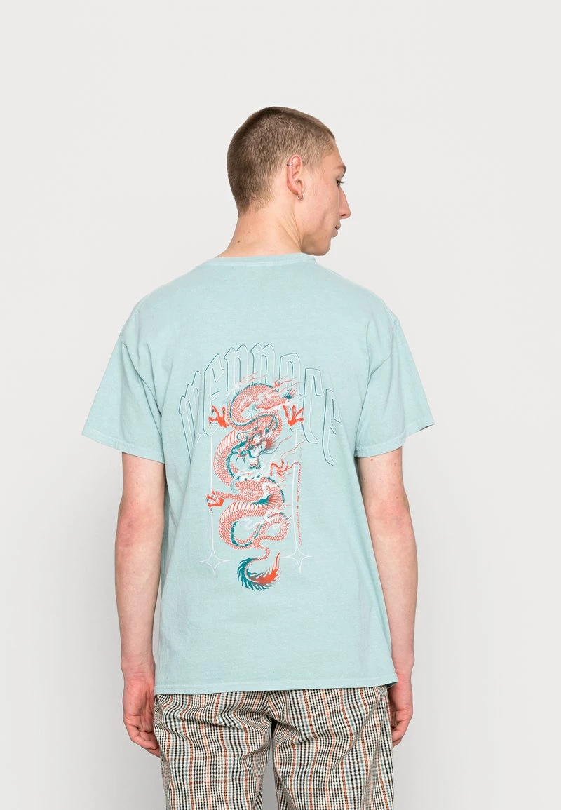 Bester Verkauf 🎉 Mennace HAVANA DRAGON REGULAR - T-Shirt Print - Blue, Herren 🛒