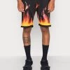 Angebote ❤️ MENNACE FLAME MID LENGTH UNISEX - Shorts - Black 😍