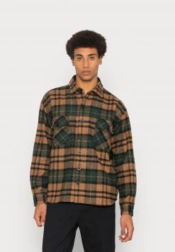 Bestes Angebot 💯 MENNACE BRUSH CHECK OVERSHIRT - Leichte Jacke - Green, Herren 😉