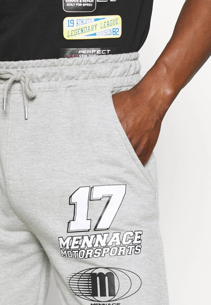 Neu 🎉 Mennace UNISEX LOGO REGULAR - Jogginghose - Light Grey 🌟 – Bild 5