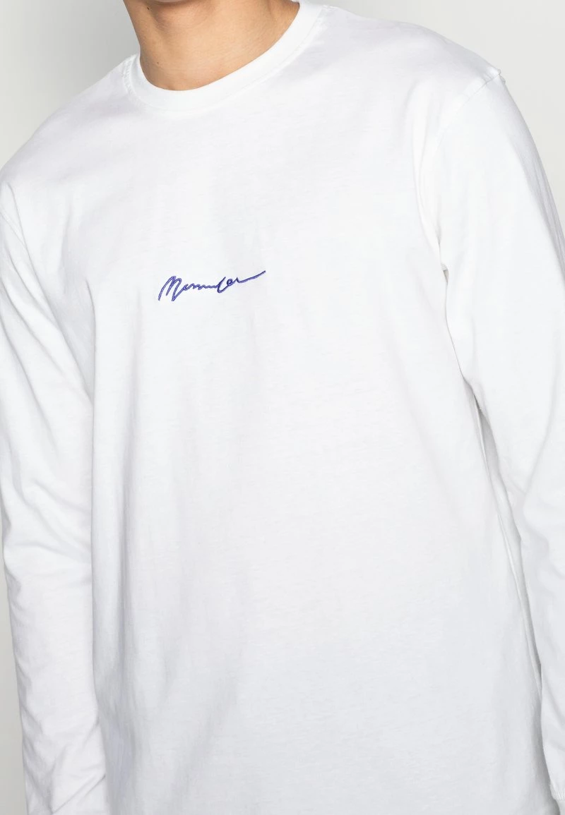 Auslauf 👍 Mennace ESSENTIAL SIGNATURE TEE - Langarmshirt - White, Herren 🔥 – Bild 5