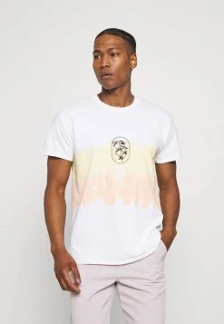 Auslauf 👏 Mennace HAVANA TIE DYE 👕 SHIRT - T-Shirt Print - White, Herren 👏