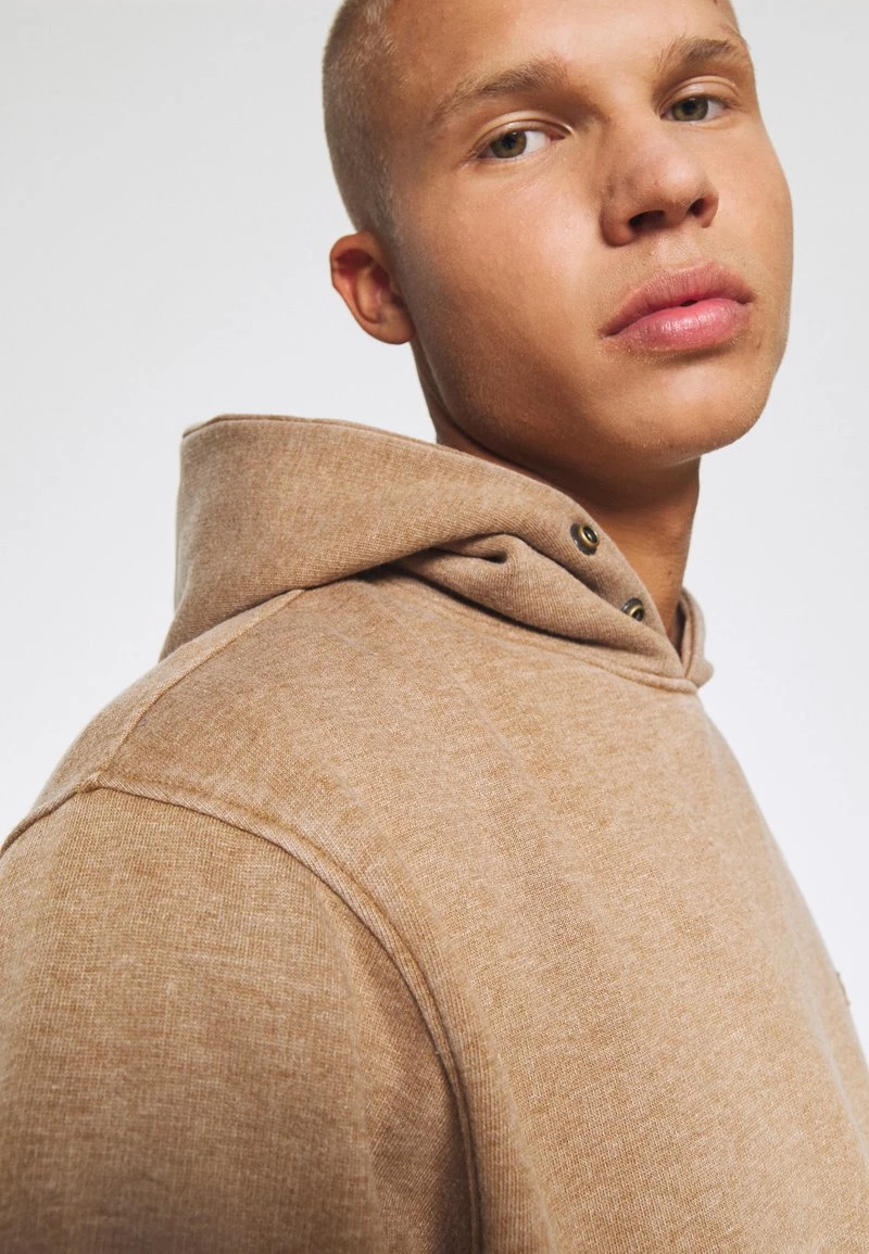 Brandneu 🔥 Mennace STONE WASH HOODIE UNISEX - Sweatshirt - Light Brown ⌛ – Bild 4