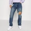 Schlussverkauf 😉 Mennace RIPPED LOOSE FIT POPPER - 👖 Jeans Relaxed Fit - Blue, Herren ✔️