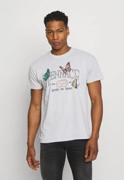 Beste Bewertungen von ⭐ MENNACE TRACK BUTTERFLY REGULAR - T-Shirt Print - Grey, Herren 😉