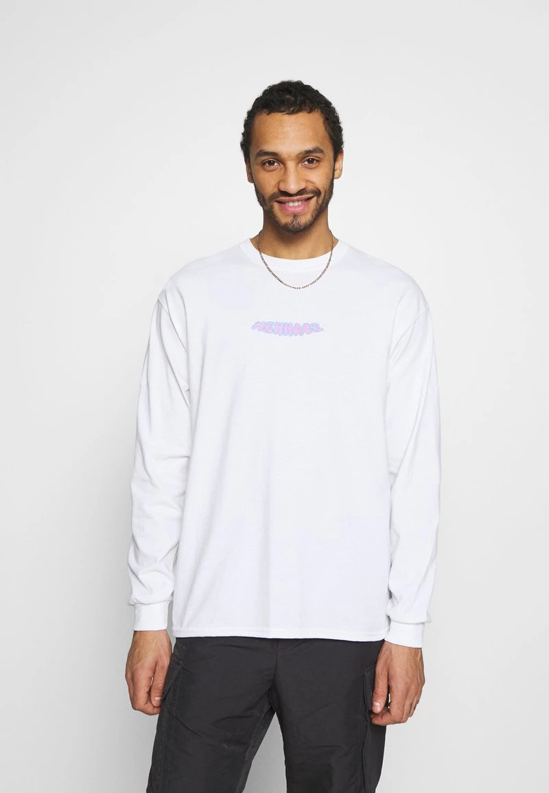 Beste Bewertungen von 👏 MENNACE WORLDWIDE - Langarmshirt - White, Herren 😀