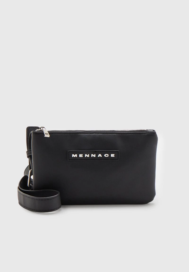 Rabatt 🌟 Mennace CROSSBODY DOUBLE BAG BRANDED BADGE SET UNISEX - Umhängetasche - Black 🎁 – Bild 2