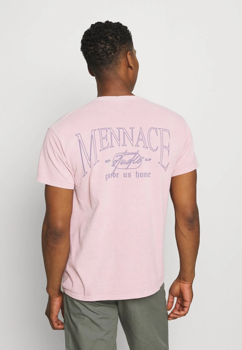 Neu 😀 MENNACE TRACK GUIDE REGULAR - T-Shirt Print - Pink, Herren ⌛