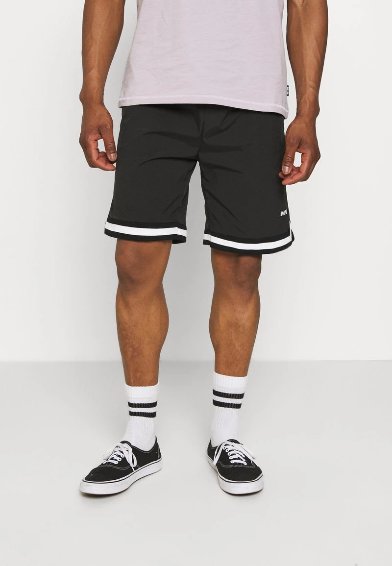 Coupon ❤️ Mennace TAPED 🏀 BASKETBALL - Shorts - Black, Herren ❤️