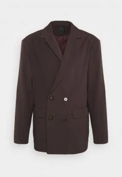 Billig 🤩 Mennace DOUBLE BREASTED SUIT JACKET - Sakko - Brown, Herren ❤️