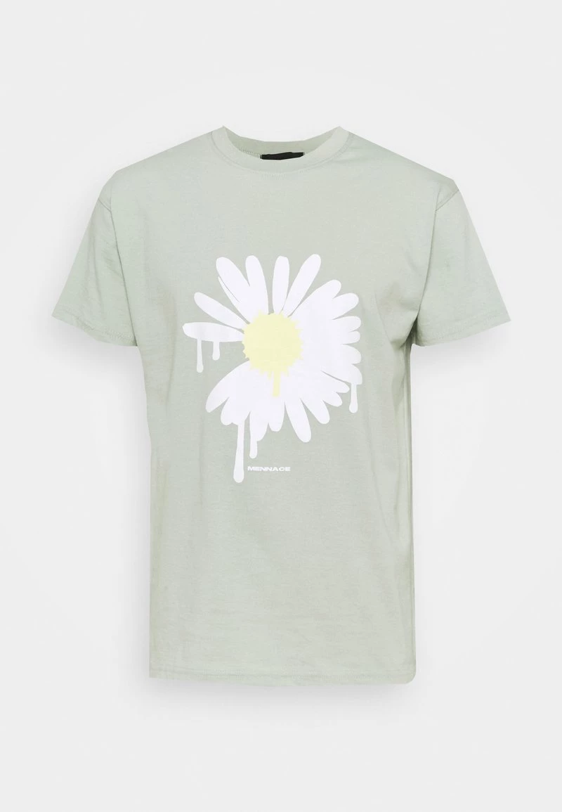 Coupon 🤩 Mennace SUNDAZE DAISY REGULAR UNISEX - T-Shirt Print - Green 🥰 – Bild 5