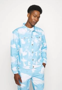 Aktion 🎉 Mennace CLOUD DYE TRUCKER JACKET - 👖 Jeansjacke - Blue, Herren 😀