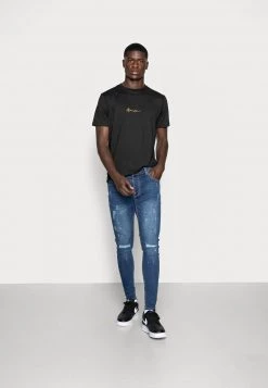 Bestes Angebot 🤩 Mennace 2 PACK - T-Shirt Print - Black/white, Unisex 🎉