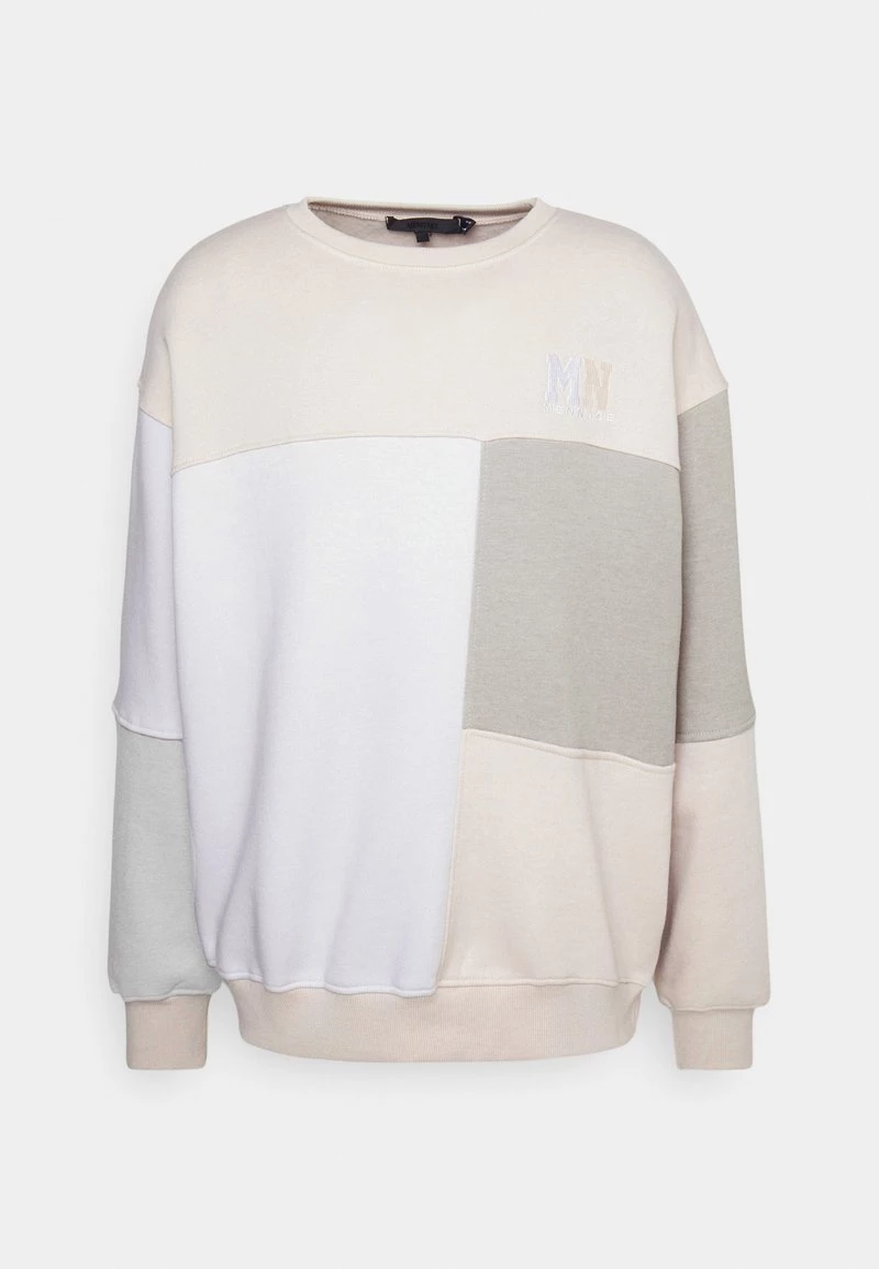 Coupon 😀 Mennace CUT AND SEW PATCHWORK - Sweatshirt - Stone, Herren 😉 – Bild 7