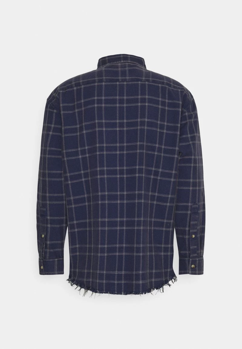 Top 10 👏 Mennace DOUBLE POCKET DISTRESSED CHECK UNISEX - Hemd - Blue ⌛ – Bild 2