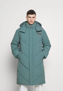 Schlussverkauf 🧨 Mennace EVIAN QUILTED MID LENGTH PUFFER JACKET UNISEX - Wintermantel - Green 🛒