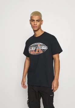 Blitzangebot 😀 Mennace A$AP FERG FLAME GLOBE - T-Shirt Print - Black, Herren 🔥