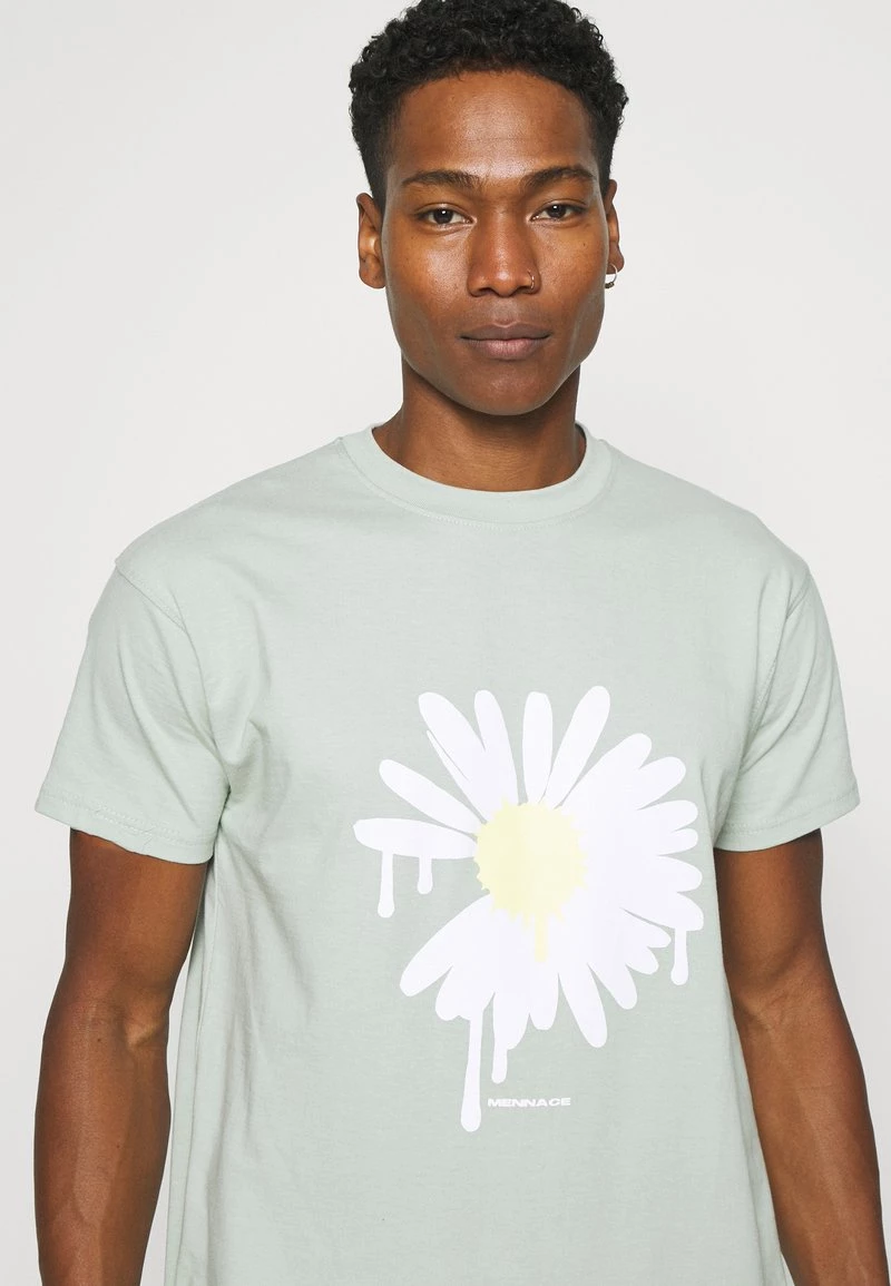 Coupon 🤩 Mennace SUNDAZE DAISY REGULAR UNISEX - T-Shirt Print - Green 🥰 – Bild 4