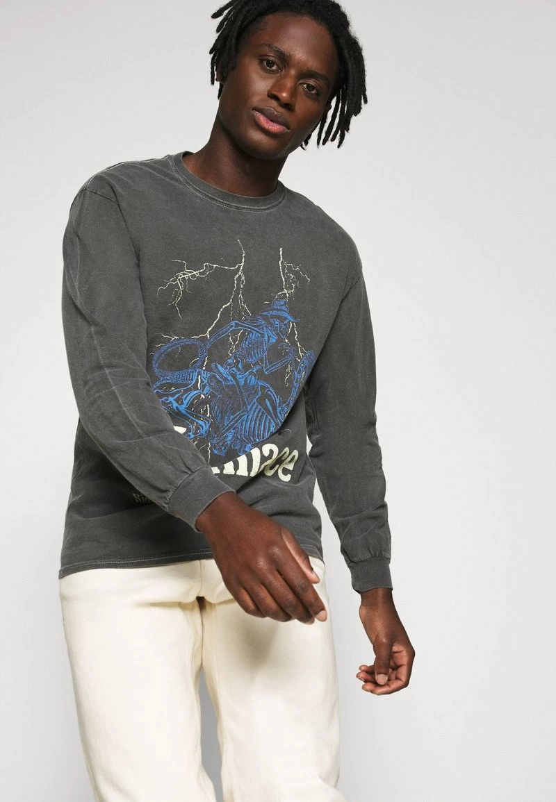 Bester Verkauf 🎉 Mennace SKELETAL MULE - Langarmshirt - Dark Grey, Herren 😀 – Bild 4