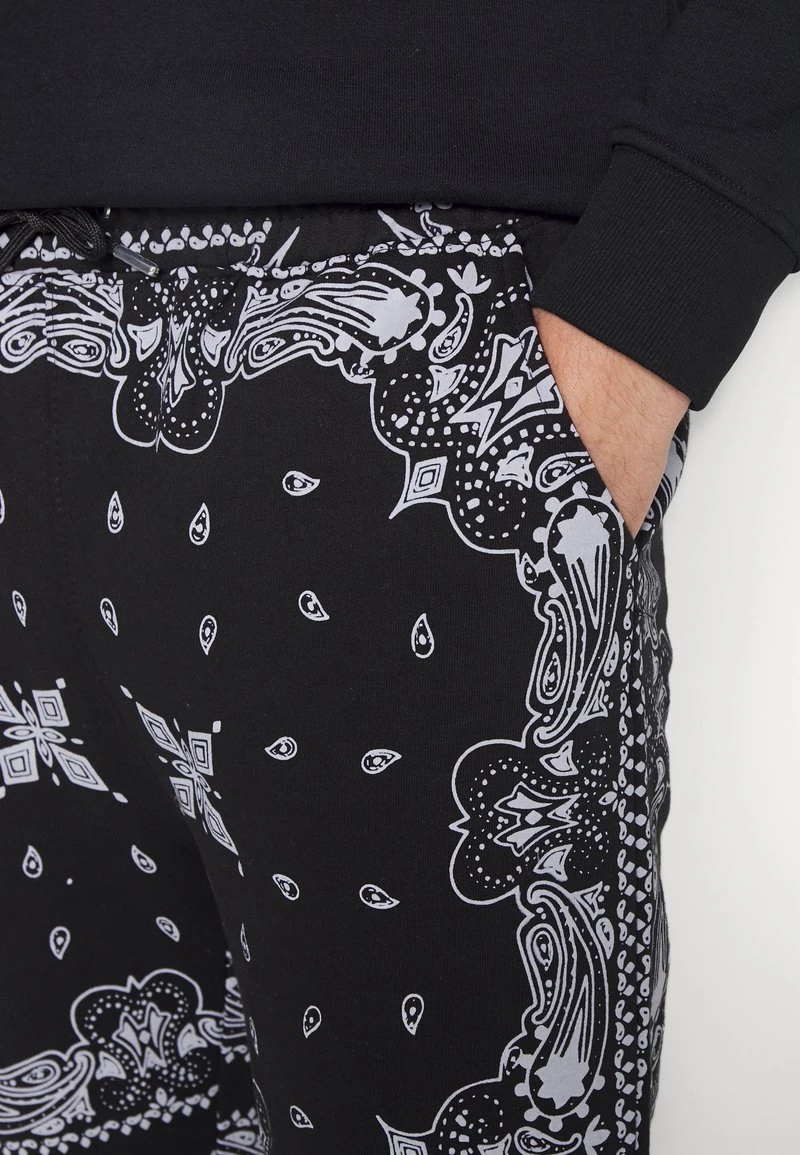 Billig 🌟 Mennace JOGGERS PAISLEY - Jogginghose - Black, Herren 💯 – Bild 5