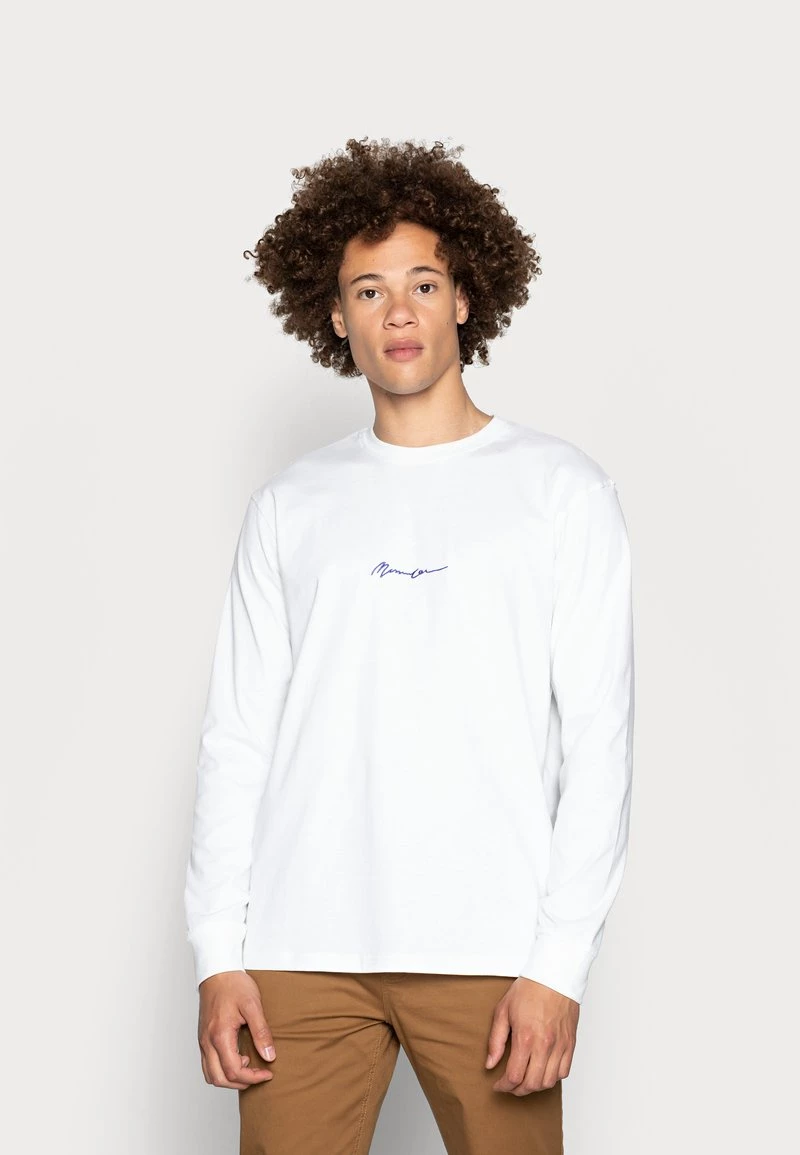 Auslauf 👍 Mennace ESSENTIAL SIGNATURE TEE - Langarmshirt - White, Herren 🔥