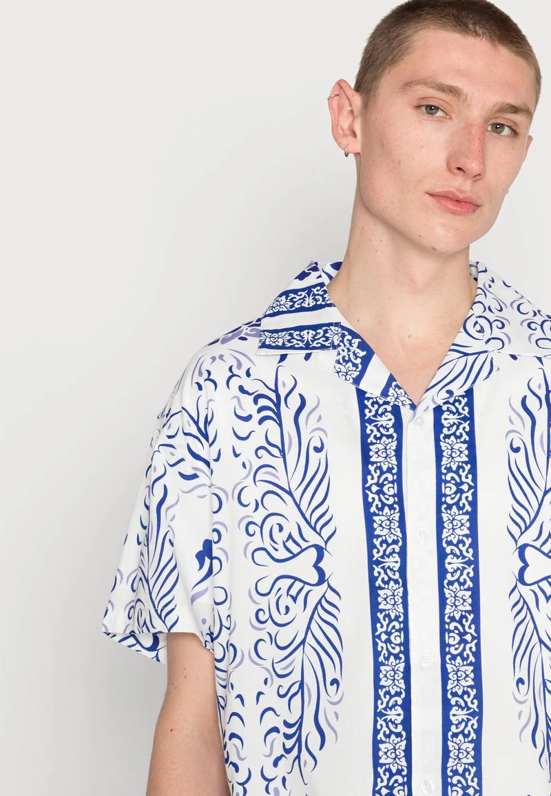 Rabatt ⭐ MENNACE FLORAL REVERE - Hemd - White, Herren 🎁 – Bild 5