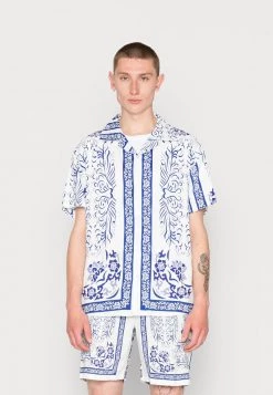 Rabatt ⭐ MENNACE FLORAL REVERE - Hemd - White, Herren 🎁