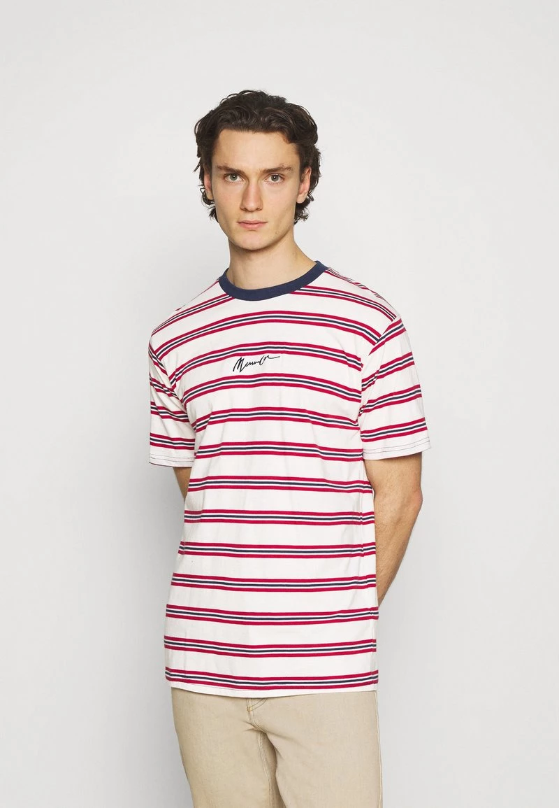 Angebote ❤️ Mennace CLASSIC HORIZONTAL STRIPE UNISEX - T-Shirt Print - White/red 🌟