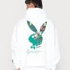 Beste Bewertungen von ⌛ Mennace PLAYBOY SIGNATURE BUNNY MAGAZINE HOODIE UNISEX - Sweatshirt - White 💯