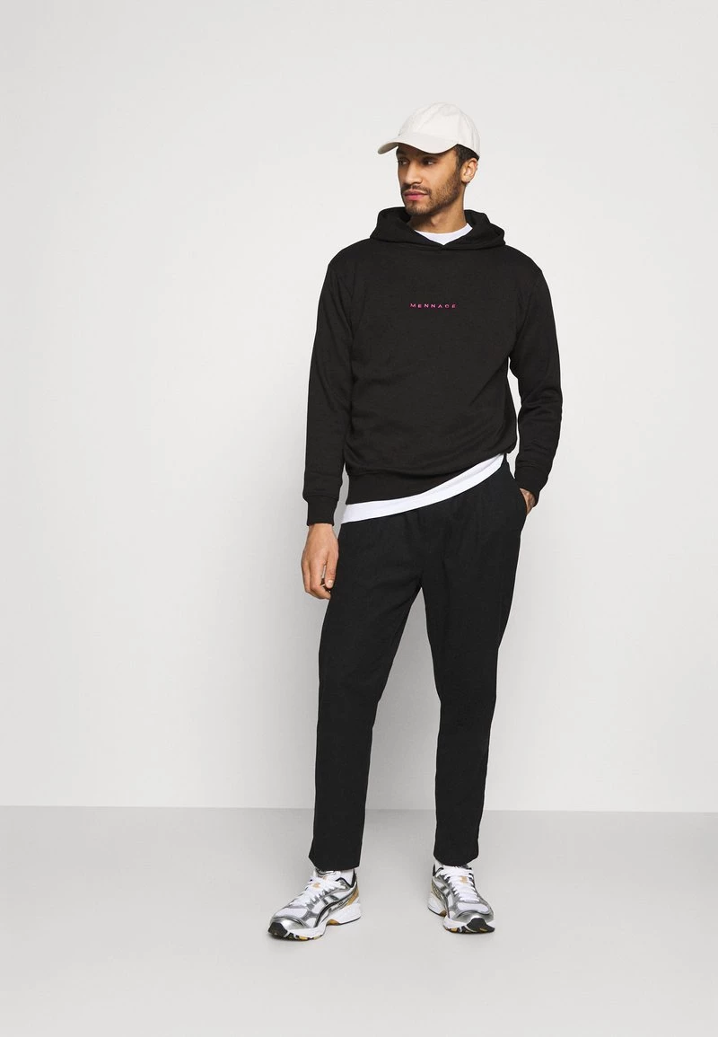 Auslauf ✔️ Mennace ESSENTIAL REGULAR HOODIE UNISEX - Kapuzenpullover - Black 😉 – Bild 2