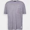Brandneu ✔️ Mennace RECLAIM WASHED POCKET TEE UNISEX - T-Shirt Basic - Charcoal 🥰