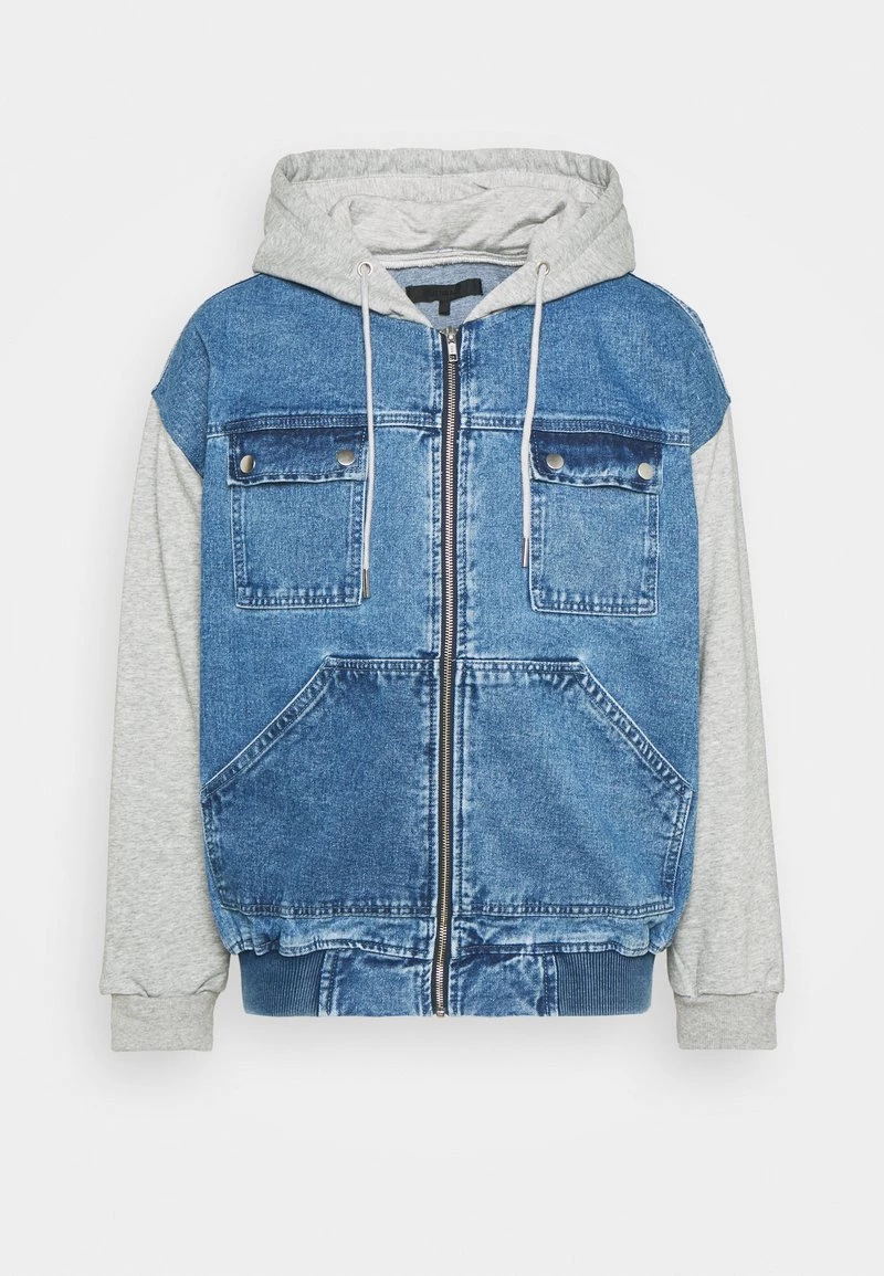Am billigsten 🌟 Mennace OVERSIZED JACKET - 👖 Jeansjacke - Blue, Herren 👏 – Bild 6