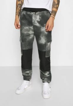 Rabatt 😉 Mennace TIE DYE TEXTURE MIX - Jogginghose - Charcoal, Herren ⌛