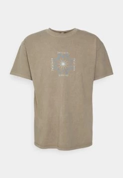 Rabatt 🧨 Mennace SOLSTICE OF LIGHT - T-Shirt Print - Stone, Herren 🔥