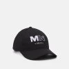 Brandneu 🥰 Mennace RAW EDGE DETAIL AND EMBROIDERED LOGO UNISEX - Cap - Black ✨
