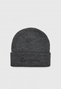Auslauf 😉 Mennace SIGNATURE BEANIE UNISEX - Mütze - Grey Marl 🎉