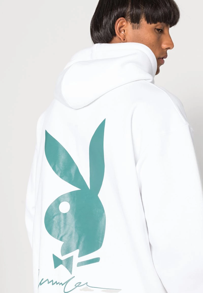 Aktion 🔔 Mennace PLAYBOY SIGNATURE BUNNY HOODIE UNISEX - Sweatshirt - White 😀 – Bild 5