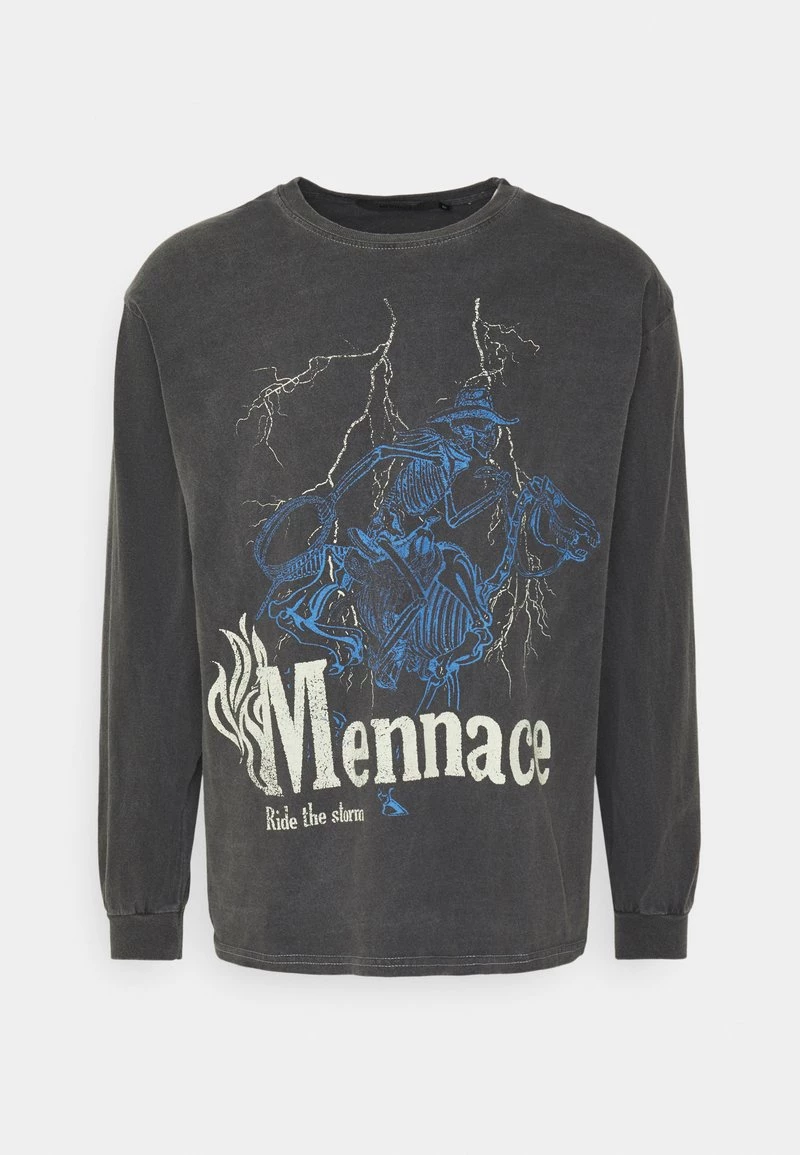 Bester Verkauf 🎉 Mennace SKELETAL MULE - Langarmshirt - Dark Grey, Herren 😀 – Bild 5