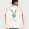Billig 👏 Mennace PLAYBOY SIGNATURE CHECKERBOARD UNISEX - Sweatshirt - White 👍