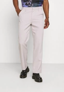Rabatt 🔔 Mennace HAVANA CHAIN STRAIGHT TROUSER - Stoffhose - Light Grey, Herren 👍