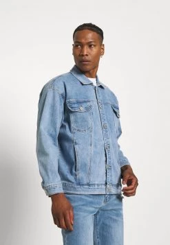 Am billigsten 🛒 Mennace BREEZE LOOSE JACKET - 👖 Jeansjacke - Light Blue, Herren 👏