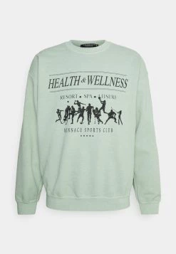 Am billigsten 🧨 Mennace HEALTH WELLNESS - Sweatshirt - Green, Herren 🎉